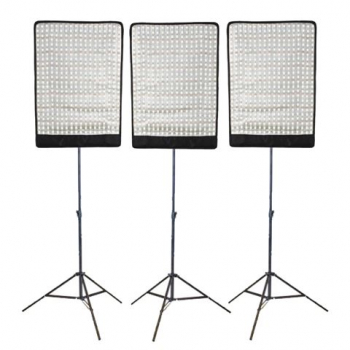 Falcon Eyes Set Flexibles LED-Panel LED-Studiolampe RX-18TD